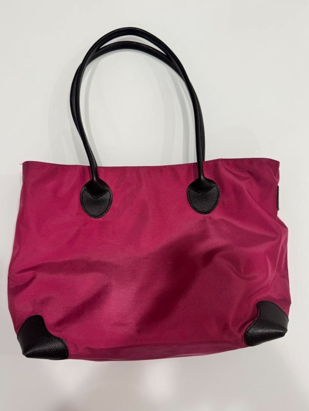 Vintage Herve Chapelier Nylon & Leather Shoulder Bag